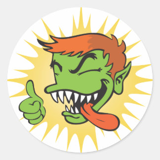 Rond Sticker du logo Gremmie - Blanc