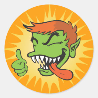 Rond Sticker du logo Gremmie - Orange