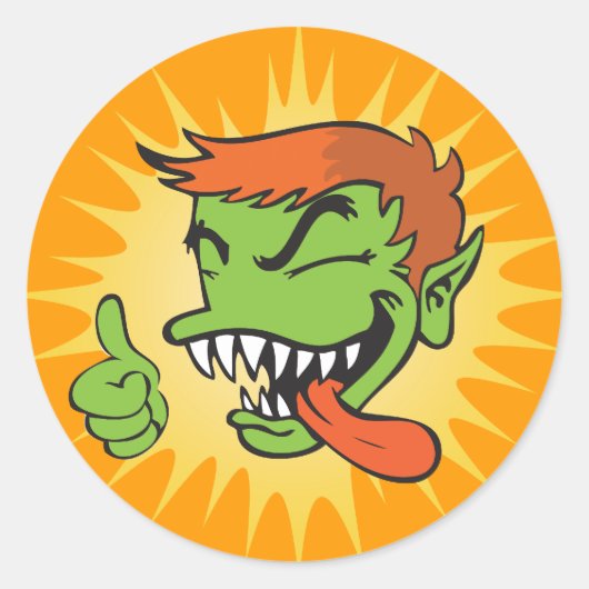 Rond Sticker du logo Gremmie - Orange (Devant)