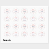 Rond Sticker du logo Jinnie et Mags (Feuille)
