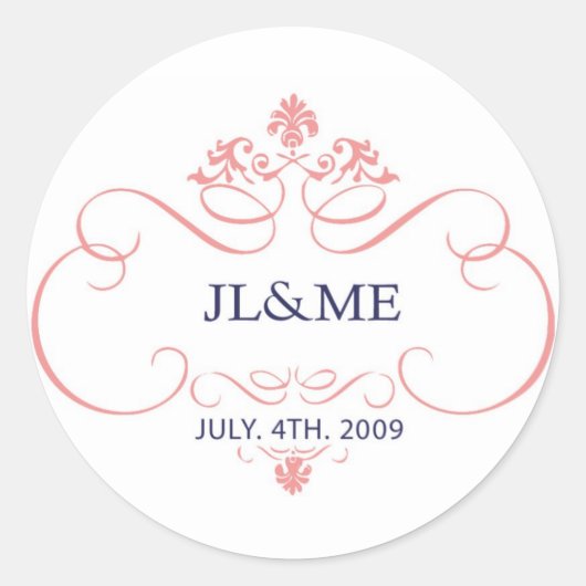 Rond Sticker du logo Jinnie et Mags (Devant)