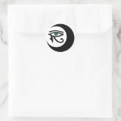 Rond Sticker du logo LunaSees (oeil noir / jade) (Sac)