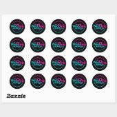 Rond Sticker du logo Mes chansons Mariages (Feuille)