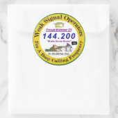 Rond Sticker du logo Signal faible 3 pouces (Sac)