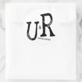 Rond Sticker du logo U&R (Sac)
