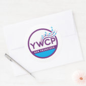 Rond Sticker du logo YWCP (Enveloppe)