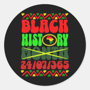 Rond Sticker du mois de l'histoire noire2