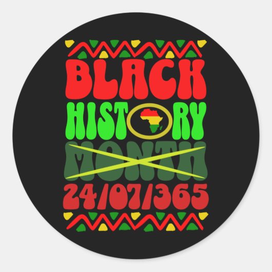 Rond Sticker du mois de l'histoire noire2 (Devant)