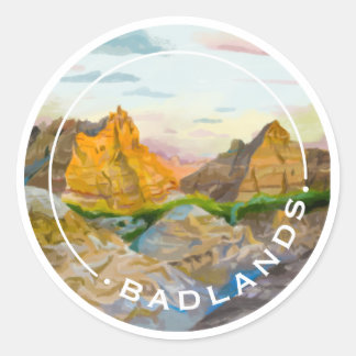 Rond Sticker du parc national des Badlands