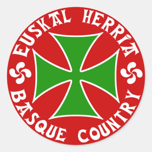 Rond Sticker du Pays basque (Devant)