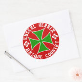 Rond Sticker du Pays basque (Enveloppe)