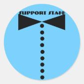 Rond Sticker du personnel de support - (Devant)