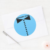 Rond Sticker du personnel de support - (Enveloppe)
