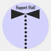 Rond Sticker du personnel de support - (Devant)