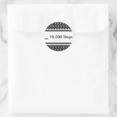 Rond Sticker du planificateur d'étapes 10 000 (Sac)