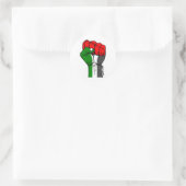 Rond Sticker du poing palestinien de Carlos Latuff (Sac)