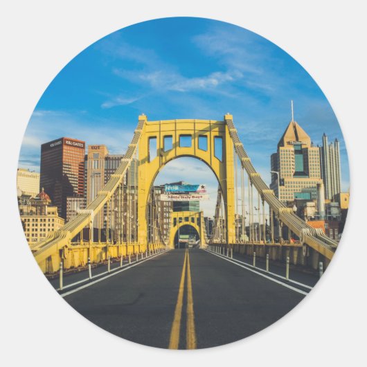 Rond Sticker du pont de Pittsburgh (Devant)