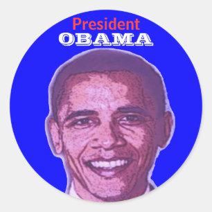Rond Sticker du président OBAMA