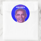 Rond Sticker du président OBAMA (Sac)