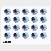 Rond Sticker du prix Little Bear Pot-of-Honey (Feuille)