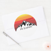 Rond sticker du sommet de l'Everest (Enveloppe)