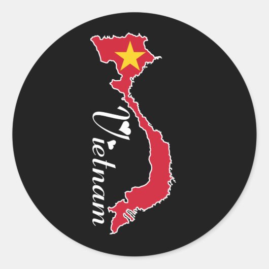 Rond Sticker du Vietnam (Devant)
