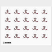 Rond Sticker d'urgence Cat (Feuille)