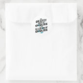 Rond Sticker Effet Dunning-kruger (Sac)
