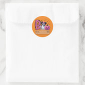 Rond Sticker éffrayant pour fantôme Boo (Sac)