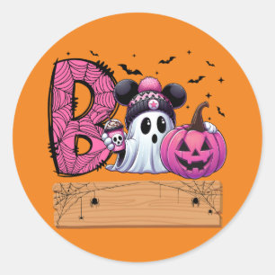 Rond Sticker éffrayant pour fantôme Boo