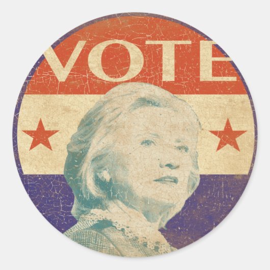 Rond Sticker électoral d'Hillary Clinton 2016 (Devant)