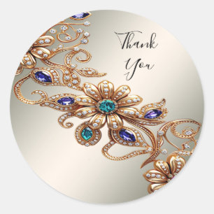 Rond Sticker élégant pour bijoux en or