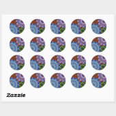 Rond Sticker Elements Mandalas (Feuille)