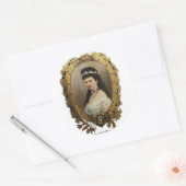 Rond Sticker Elisabeth de Bavière (Enveloppe)