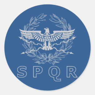 Rond Sticker Emblem SPQR