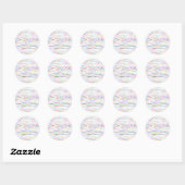 Rond Sticker Emma Text Design II (Feuille)