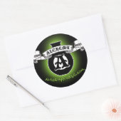 Rond Sticker en alchimie verte (Enveloppe)