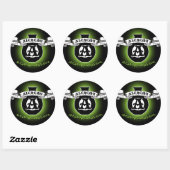 Rond Sticker en alchimie verte (Feuille)