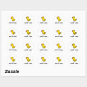 Rond Sticker en caoutchouc (Feuille)
