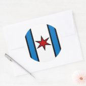 Rond Sticker en cercle blanc moderne (Enveloppe)