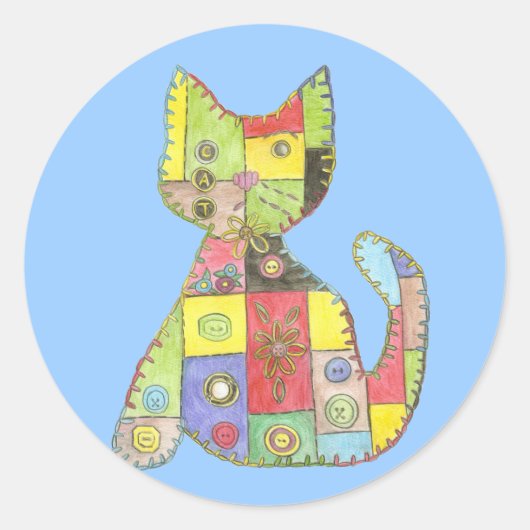 Rond Sticker en chats à cliquet (Devant)