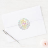 Rond Sticker en cobra égyptien (Enveloppe)