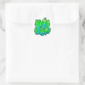 Rond Sticker en cristal d'oze vert (Sac)