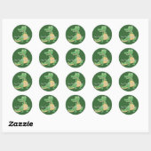 Rond Sticker en crocodile (Feuille)