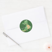 Rond Sticker en crocodile (Enveloppe)