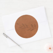 Rond Sticker en cuivre concassé (Enveloppe)