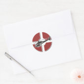 Rond Sticker en cuivre RoFL rouge (Enveloppe)