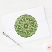 Rond Sticker en dentelle de forêt (Enveloppe)