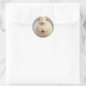 Rond Sticker en duvet souriant (Sac)