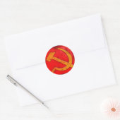 Rond Sticker en faucille et marteau de l'URSS communist (Enveloppe)